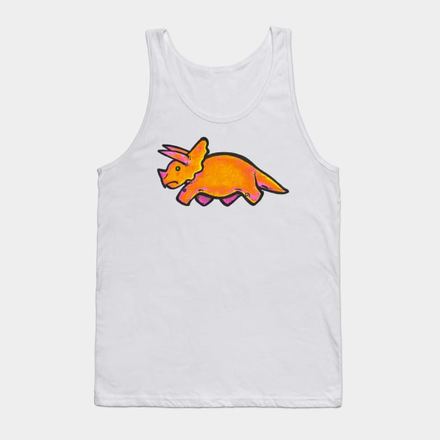 Triceratops on the Move Tank Top by Phosfate